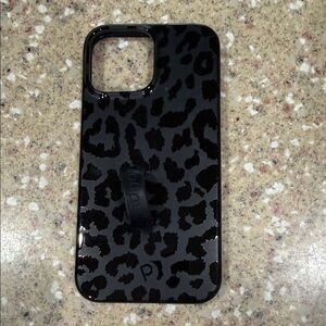 Stylish Black Loopy Leopard iPhone 13 Pro Max Case